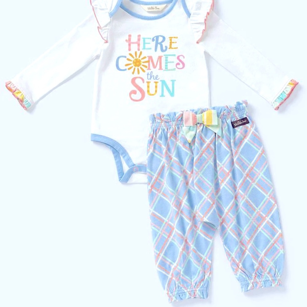 Matilda Jane Here Comes The Sun Baby girl matching set 0-3 months